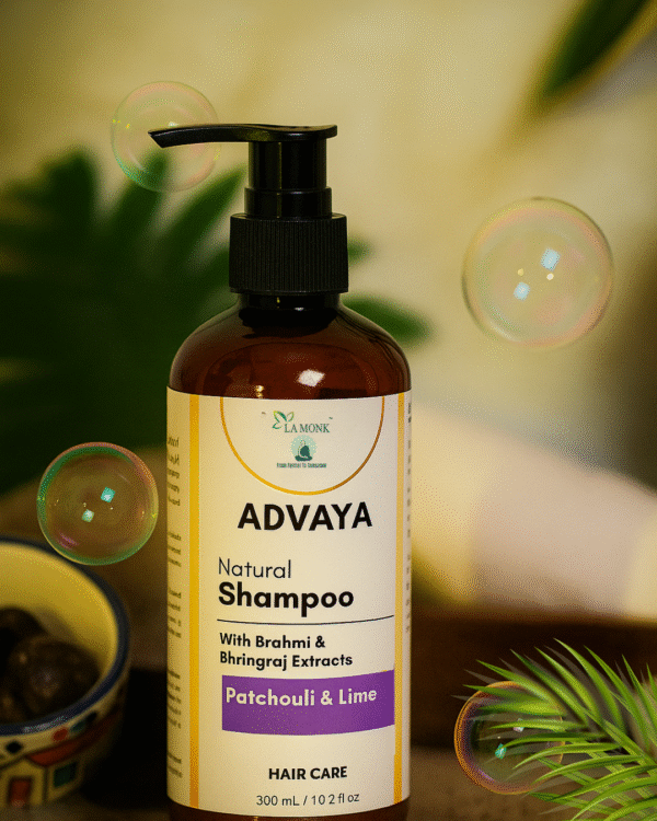 Advaya Natural Shampoo - Patchouli & Lime - Image 1
