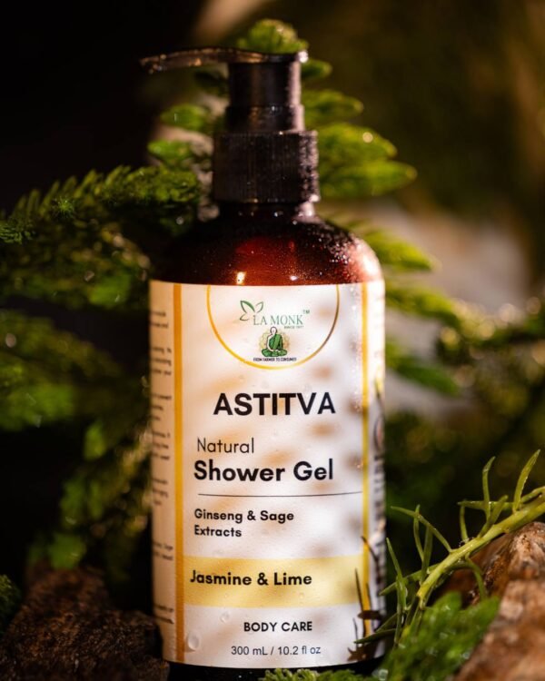 Jasmine & Lime Shower Gel - Astitva - Image 1