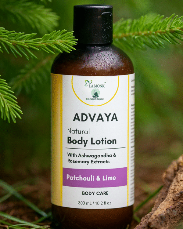 Advaya Natural Body Lotion - Patchouli & Lime - Image 1