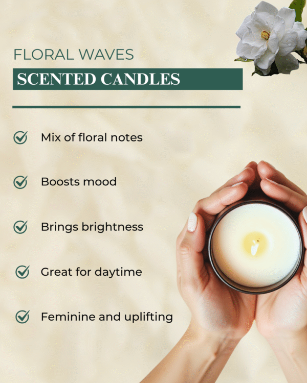 Floral Waves  Scented Candles - Image 2