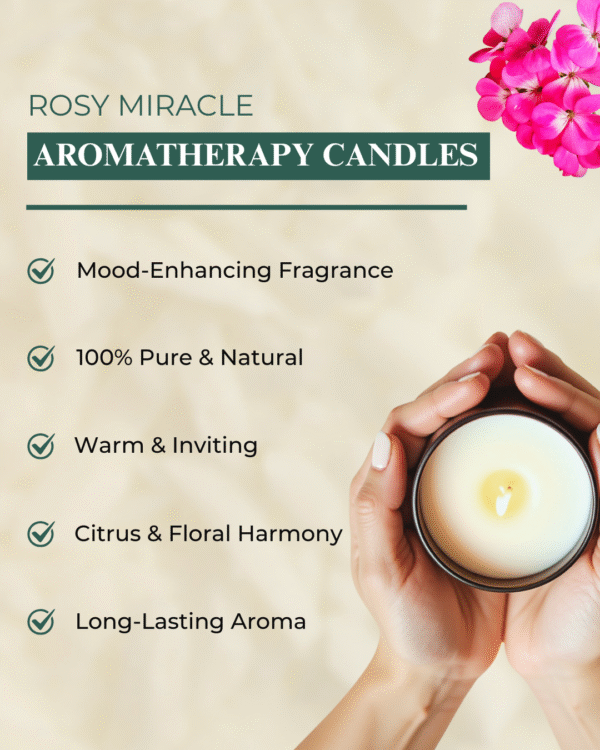 Rosy Miracle Aromatherapy Candles - Image 2