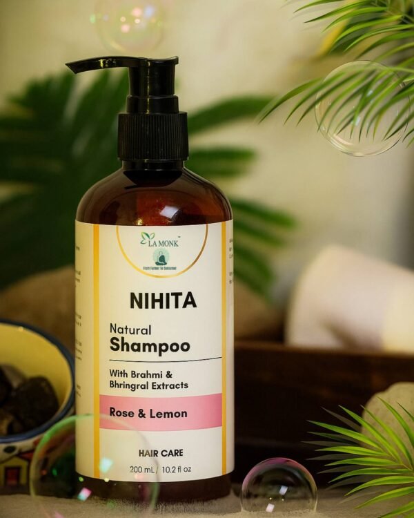 Nihita Natural Shampoo - Rose & Lemon - Image 1