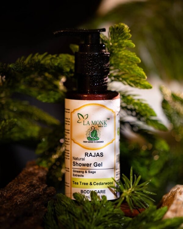 RAJAS - Tea Tree & Cedarwood Shower Gel - Image 2