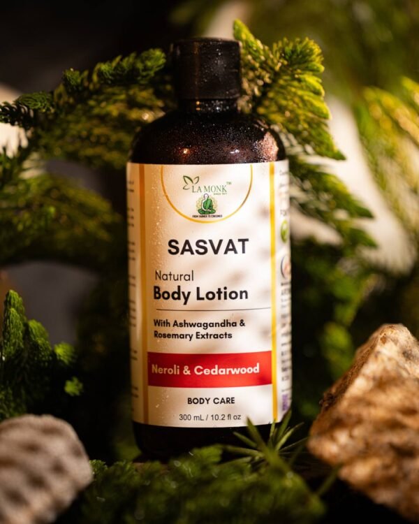 Sasvat Natural Body Lotion - Neroli & Cedarwood - Image 1