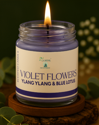 Violet Flowers Scented Candles