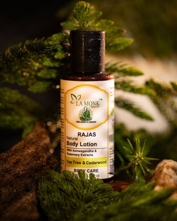 Rajas Natural Body Lotion - Tea Tree & Cedarwood - Image 2