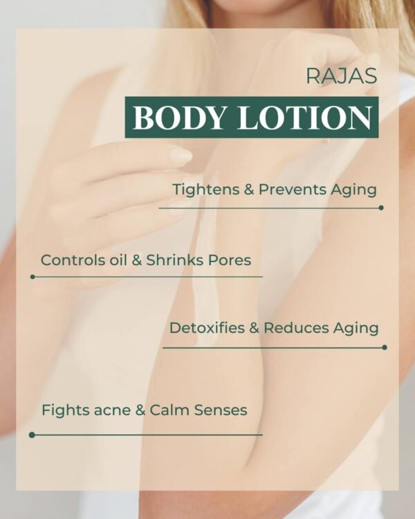 Rajas Natural Body Lotion - Tea Tree & Cedarwood - Image 3