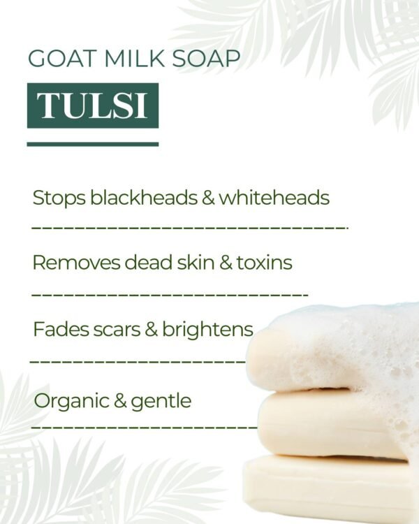 Tulsi Goat Milk Soap - Image 3