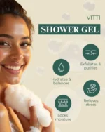 Vitti Natural Shower Gel – Peppermint & Lavender - Image 2