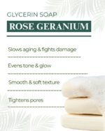 Rose Geranium Glycerin Soap - Image 3