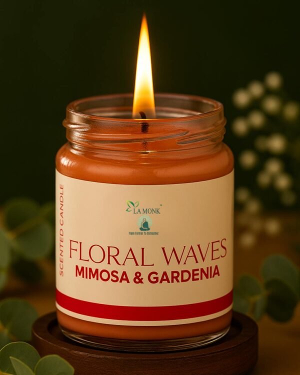Floral Waves  Scented Candles - Image 1