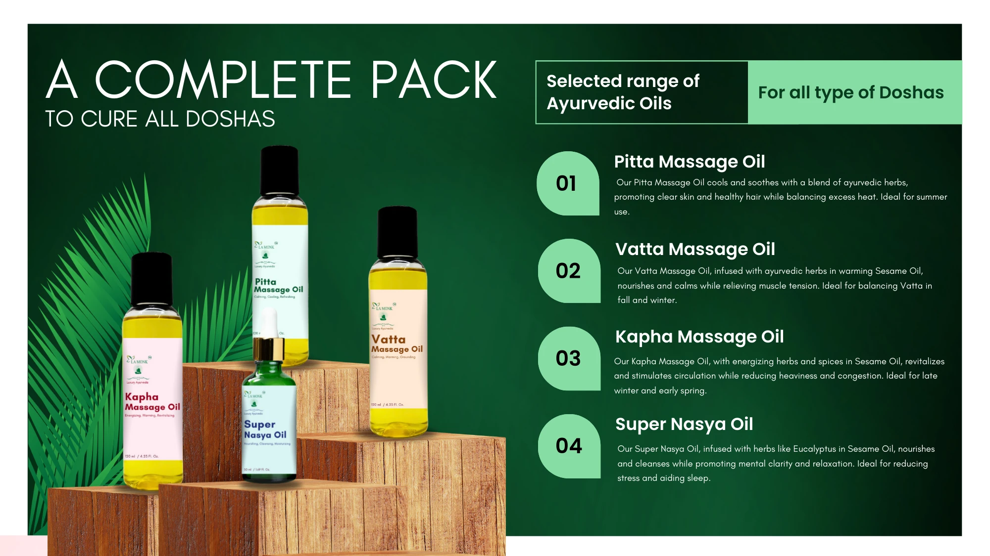 La MONK Cure your doshas box – Products