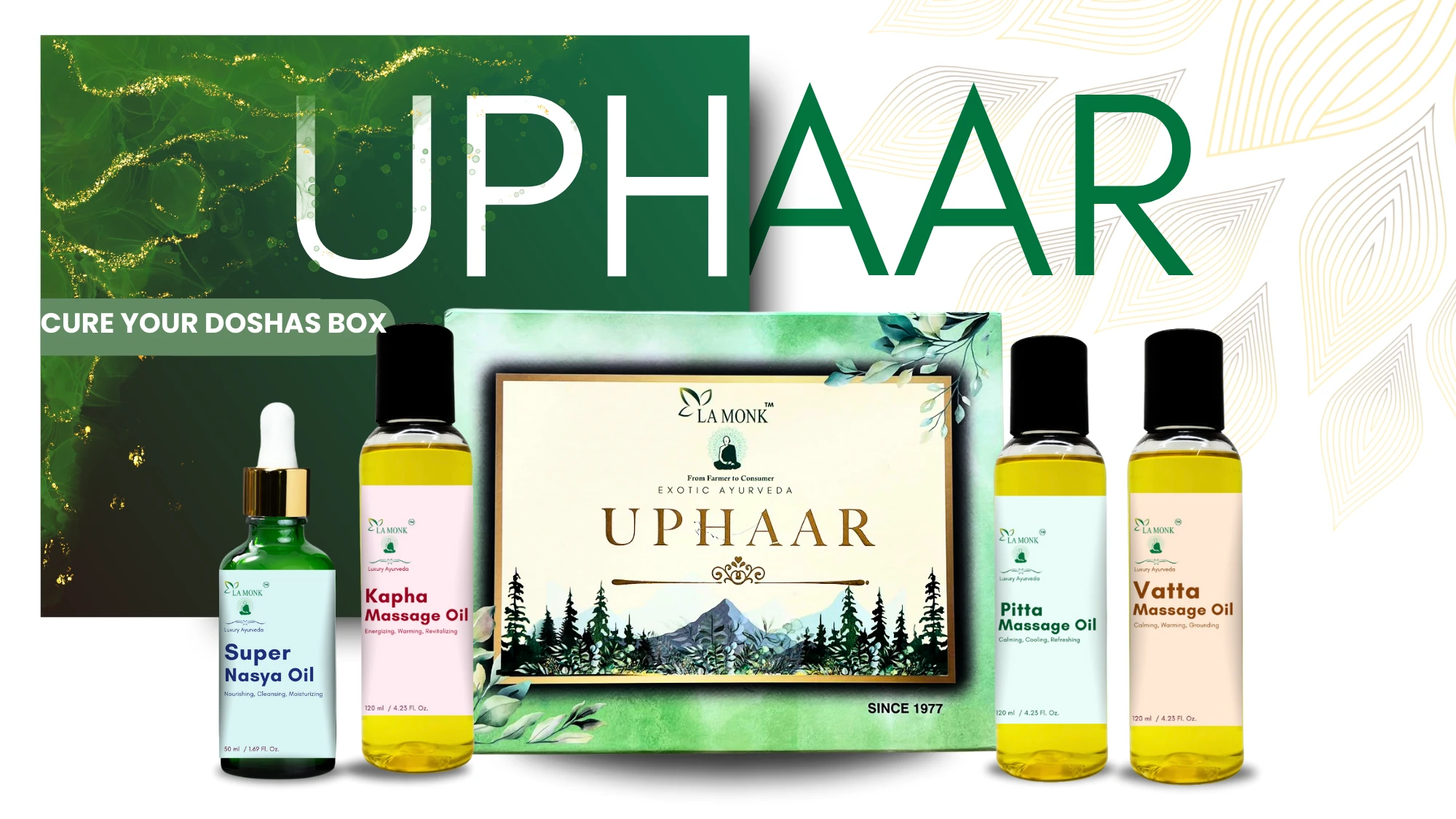 La MONK Cure your doshas box