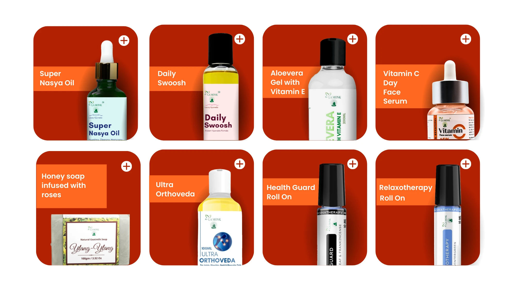 La MONK Health & Body Care Set – Products