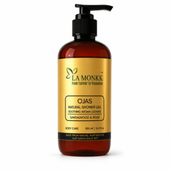 Ojas Natural Shower Gel - Sandalwood & Rose
